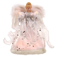 Vickerman Angel Lighted Tree Topper Fiber Optic