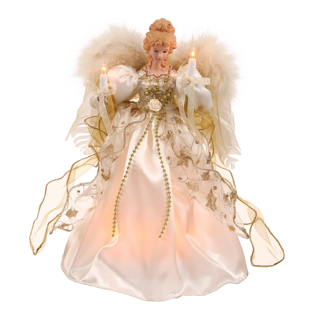 Vickerman Angel Lighted Tree Topper Fiber Optic