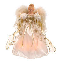 Vickerman Angel Lighted Tree Topper Fiber Optic