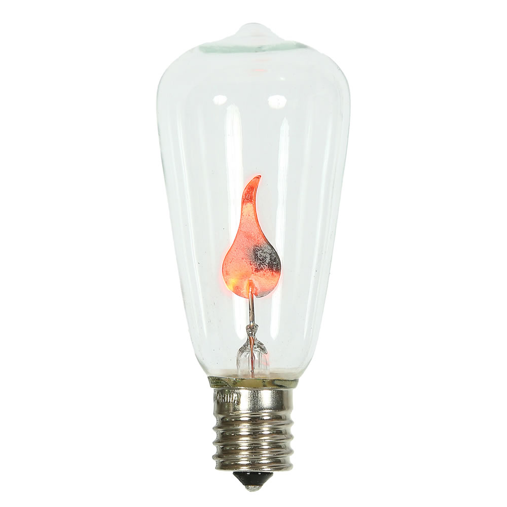 ST40 Clr Flicker Flm E17 Bulb/1Watt 10pk