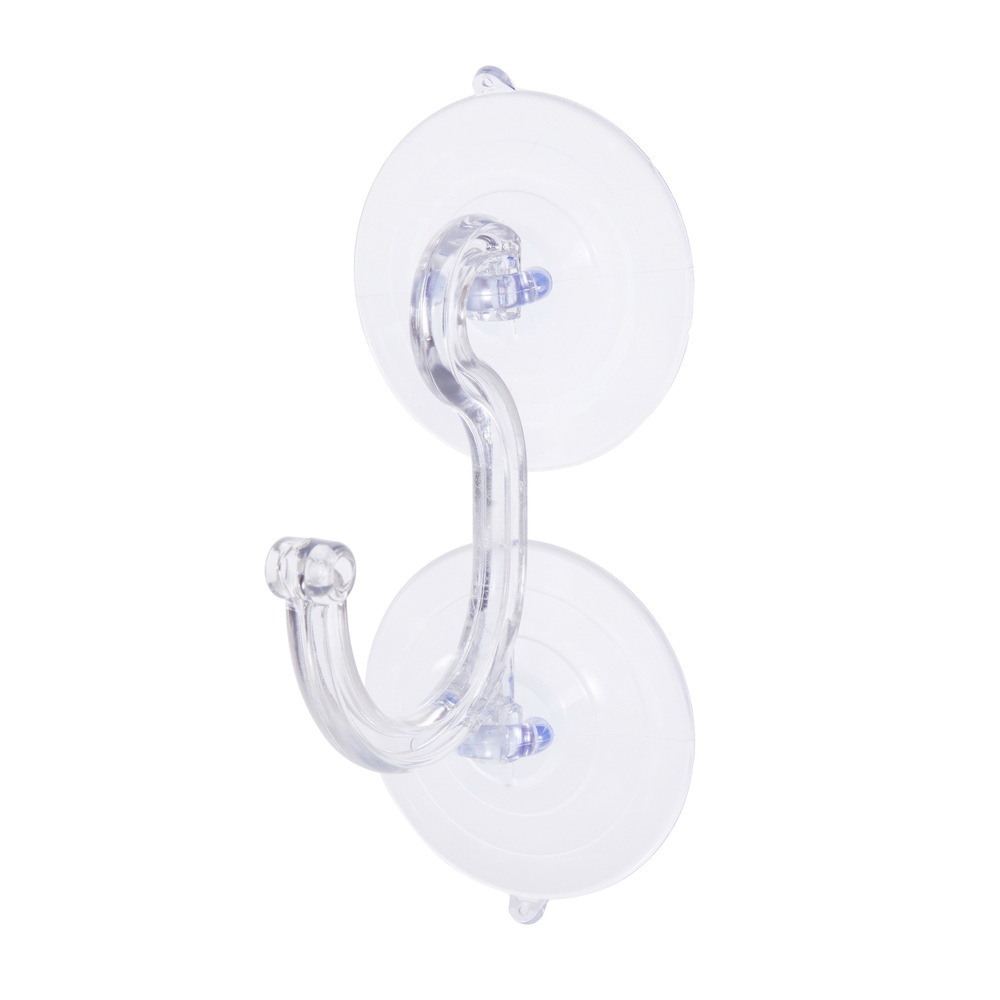 6.5" Double Suction Cup Hook 22Lbs 4/Pk