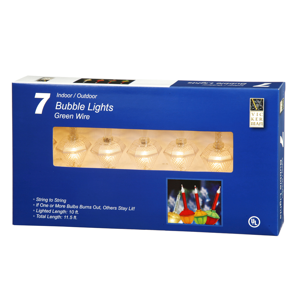Vickerman Glitter Bubble Light Set