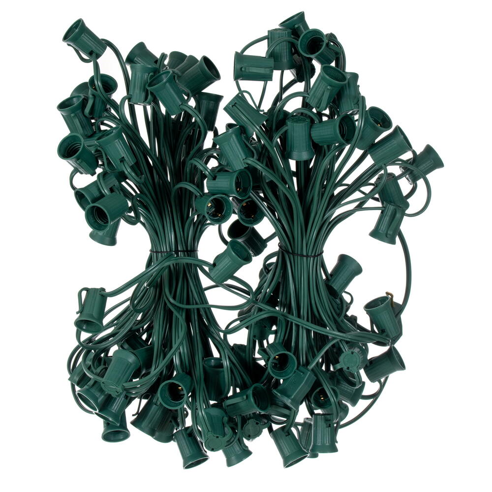 Vickerman C9 Sockets on Green Wire