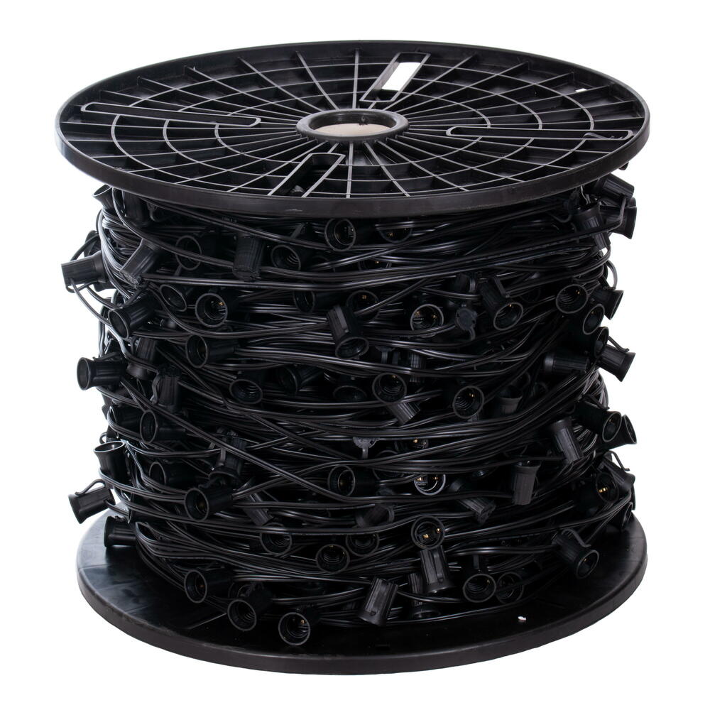 Vickerman C9 Sockets on Black Wire