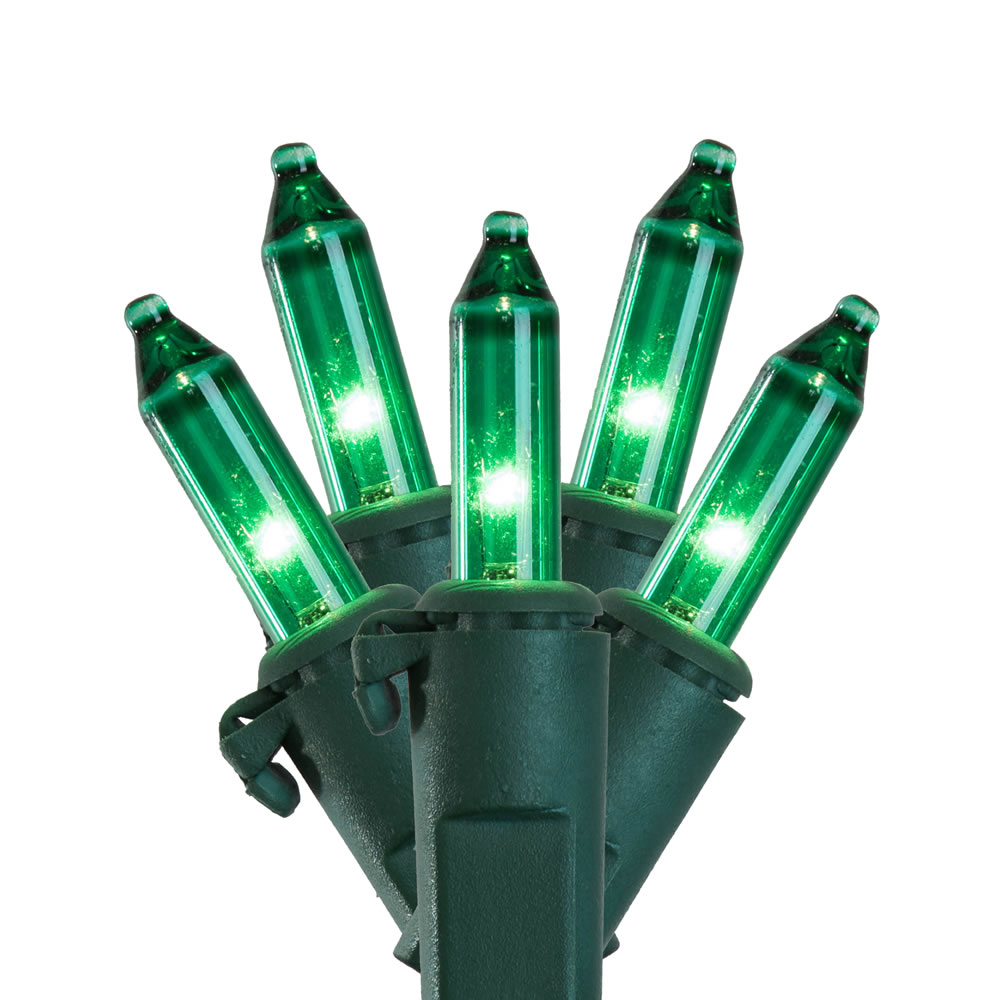 Vickerman Christmas 50 Lt Mini Light Set 23' Green Wire
