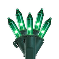 Vickerman Christmas 50 Lt Mini Light Set 23' Green Wire