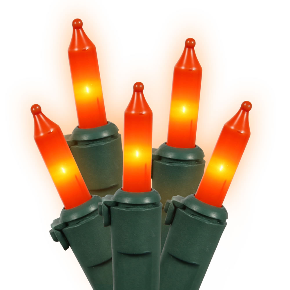 Vickerman Christmas Mini Light Set 46' Green Wire