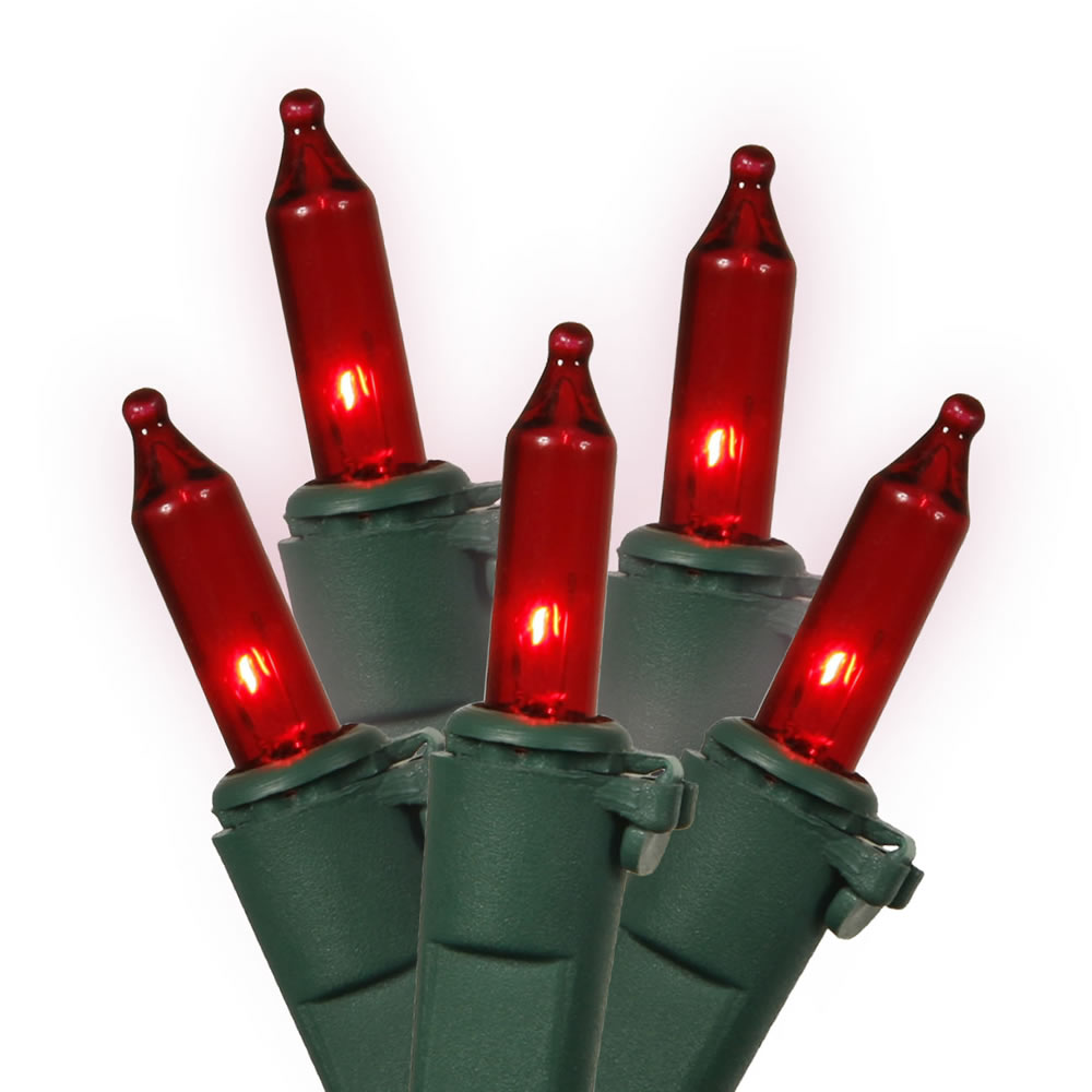 Vickerman Christmas 23' Mini Light Set on Green Wire