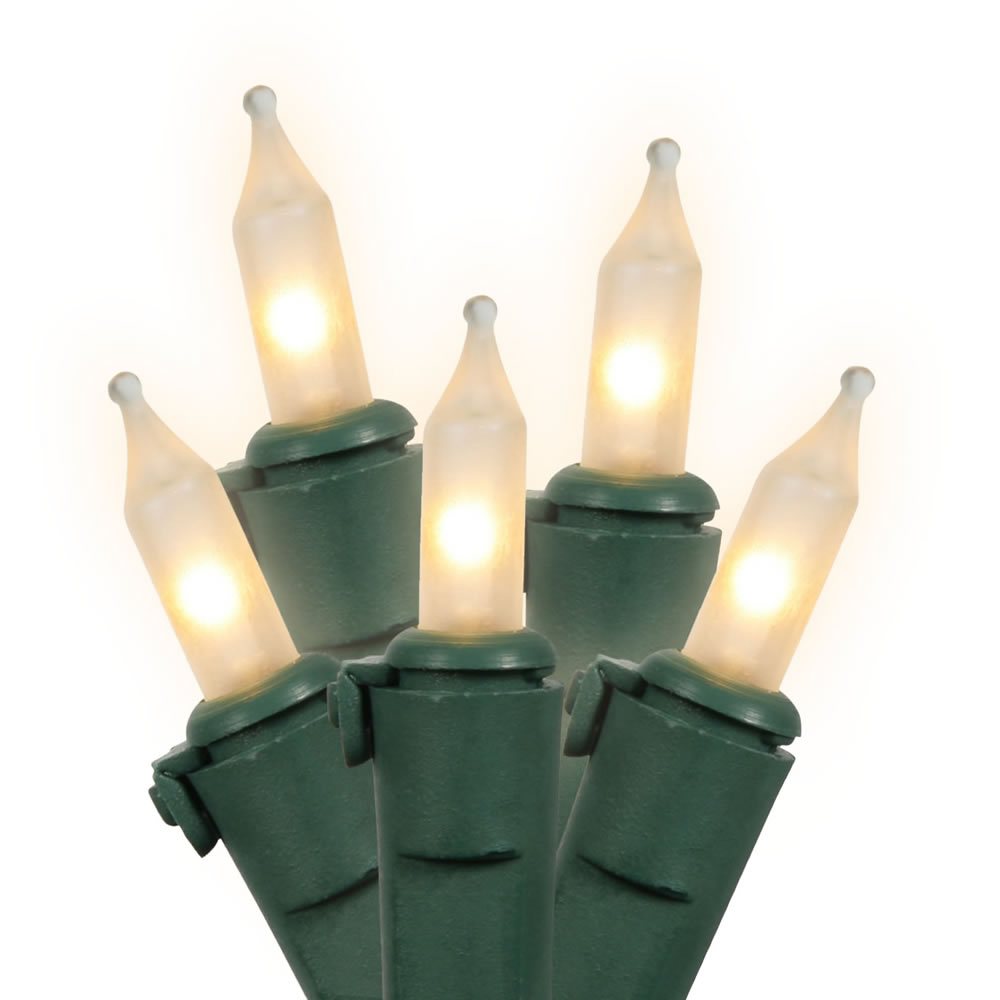 Vickerman Christmas 23' Mini Light Set on Green Wire