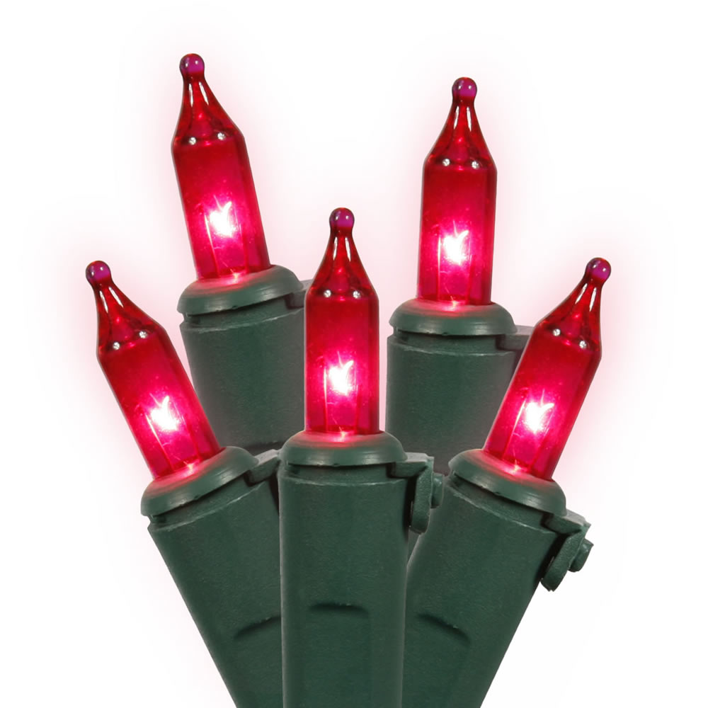 Vickerman Christmas 23' Mini Light Set on Green Wire