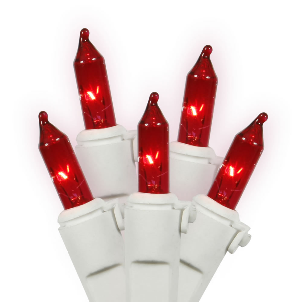 Vickerman Dura-lit Christmas Mini Light Set 23' White Wire