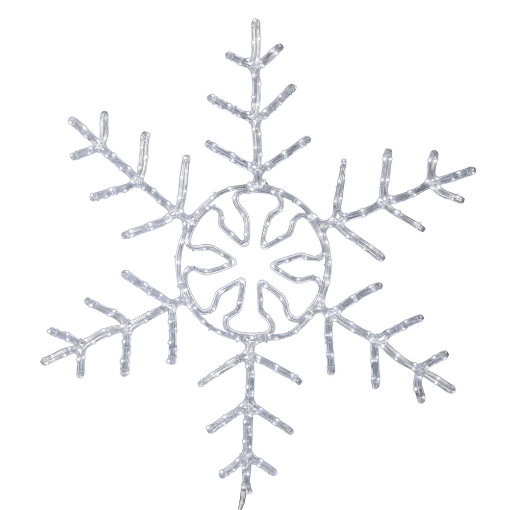 Vickerman Pure White Snowflake Decoration LED Novelty Light