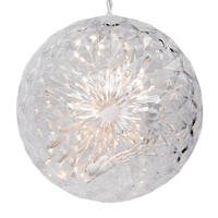 Vickerman 6" Crystal Balls LED Outdoor Novelty Light