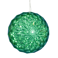 Vickerman 6" Crystal Balls LED Outdoor Novelty Light