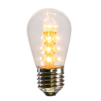 Vickerman S14 LED Transparent Plastic Bulbs