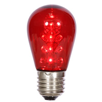 Vickerman S14 LED Transparent Plastic Bulbs