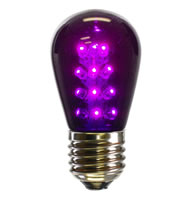 Vickerman S14 LED Transparent Plastic Bulbs Dimmable