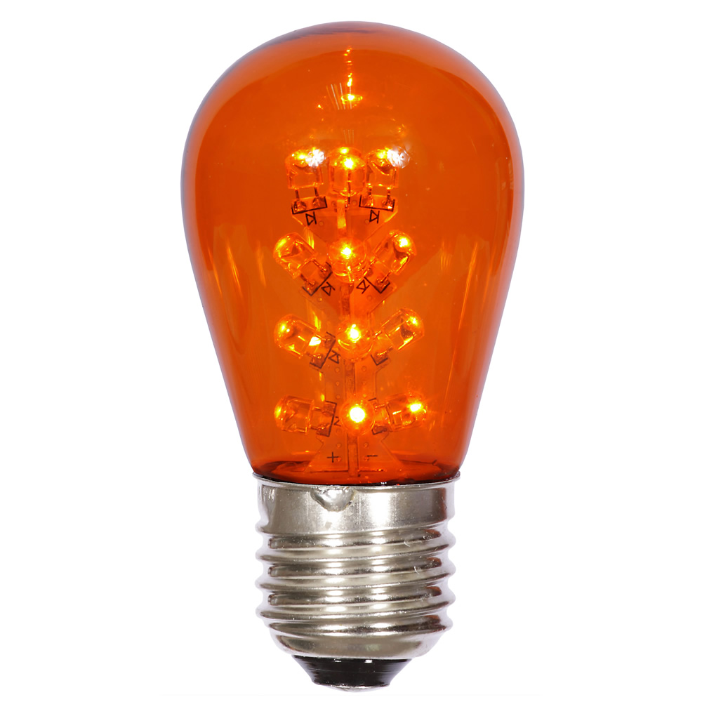 Vickerman S14 LED Transparent Plastic Bulbs
