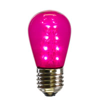 Vickerman S14 LED Transparent Plastic Bulbs Dimmable