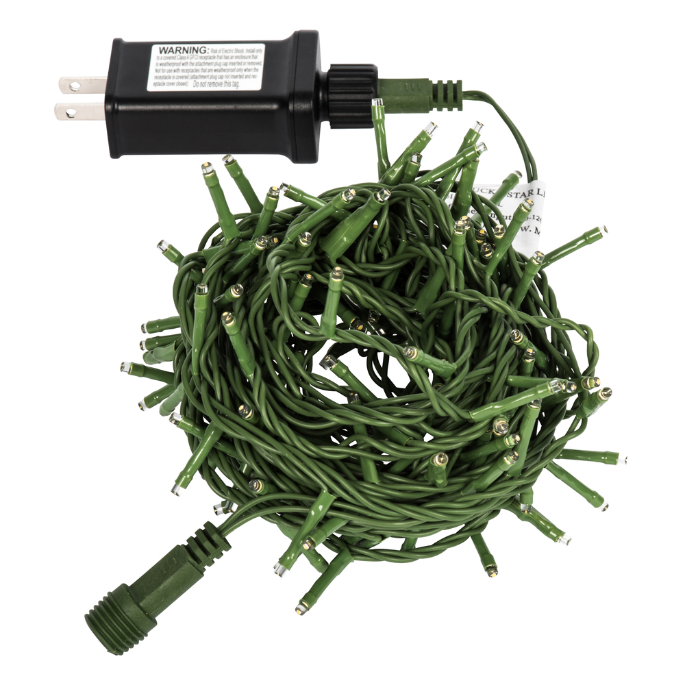Vickerman LED Christmas Cluster Green Wire Light Set