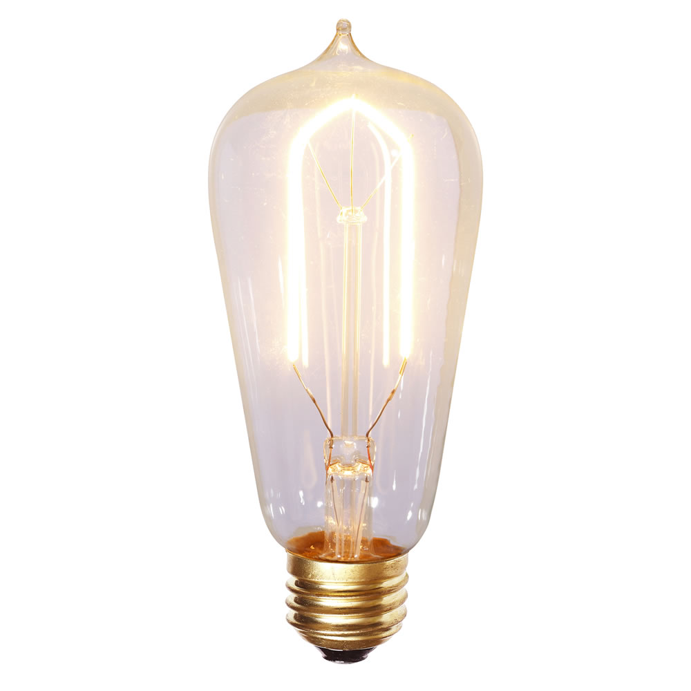ST58 Warm White LED Filament E26 Bulb