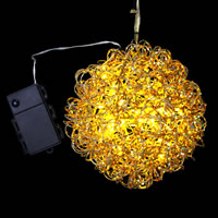 Vickerman Battery Operated Vine Glitter Christmas Ball