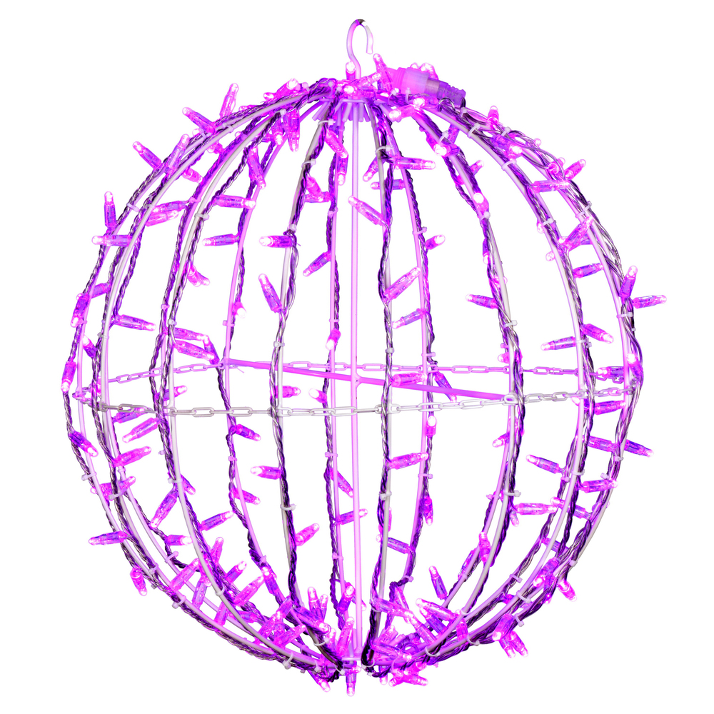 Vickerman Fold Flat Led Jumbo Hanging Sphere