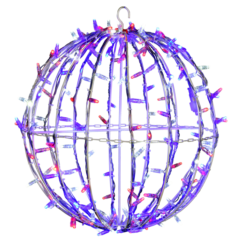Vickerman Fold Flat Led Jumbo Hanging Sphere