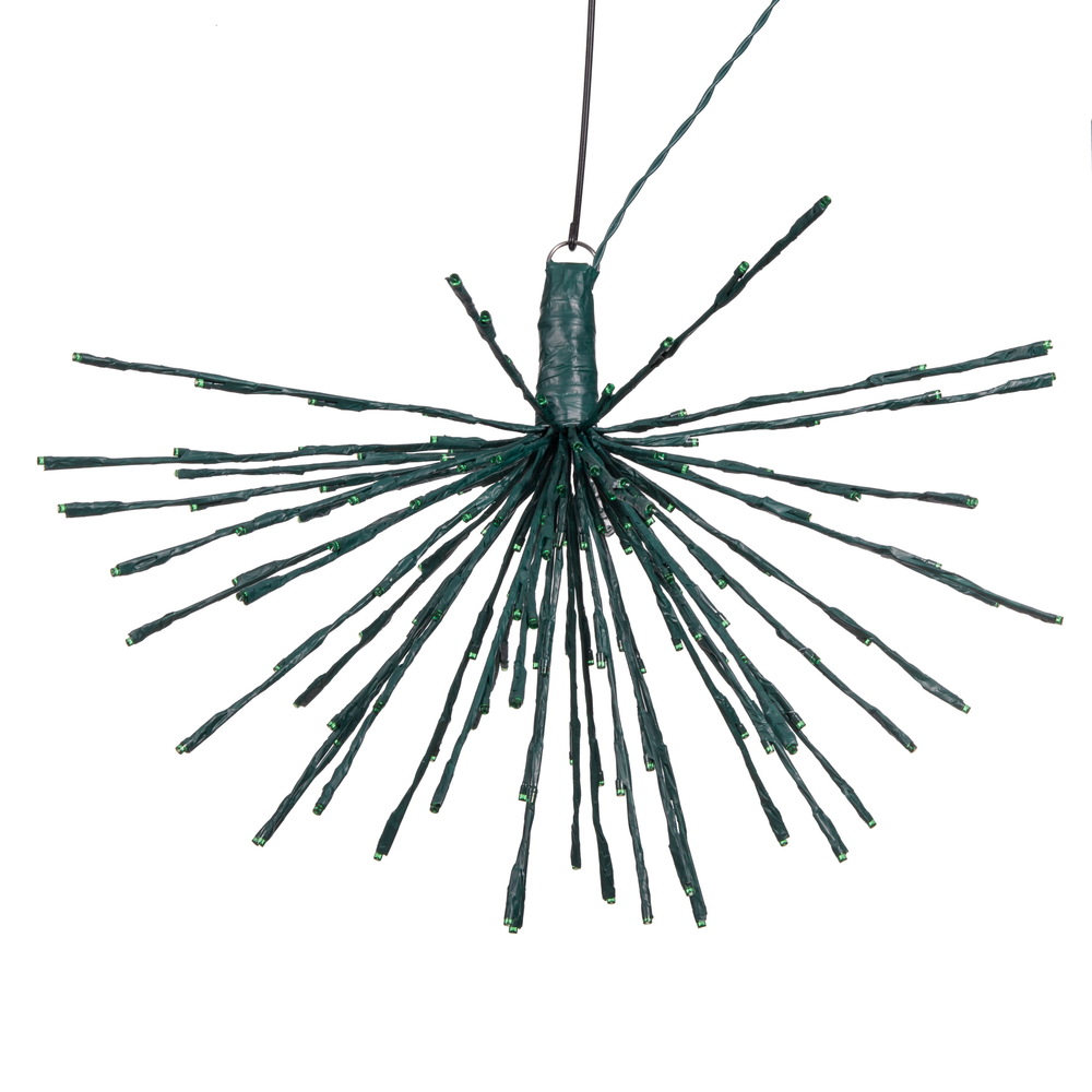 160Lt x 24" Green Starburst GR Twkl LED