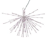 160Lt x 24" White Starburst Purple LED
