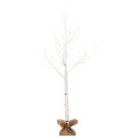6' White Birch Twig Tree LED 96WW