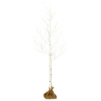 8' White Birch Twig Tree LED 160WW