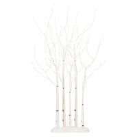 4' White Birch Tree Grove LED104WW 5/Set