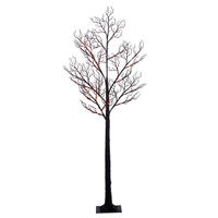 Vickerman Black Twig Tree  Purple/Orange LED