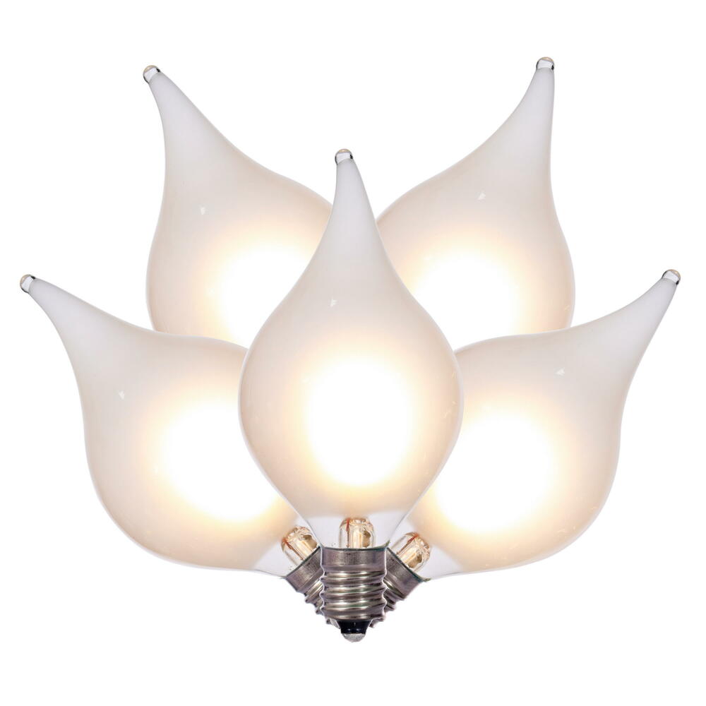 Vickerman LED G45 Glass Flame Tip Light Set