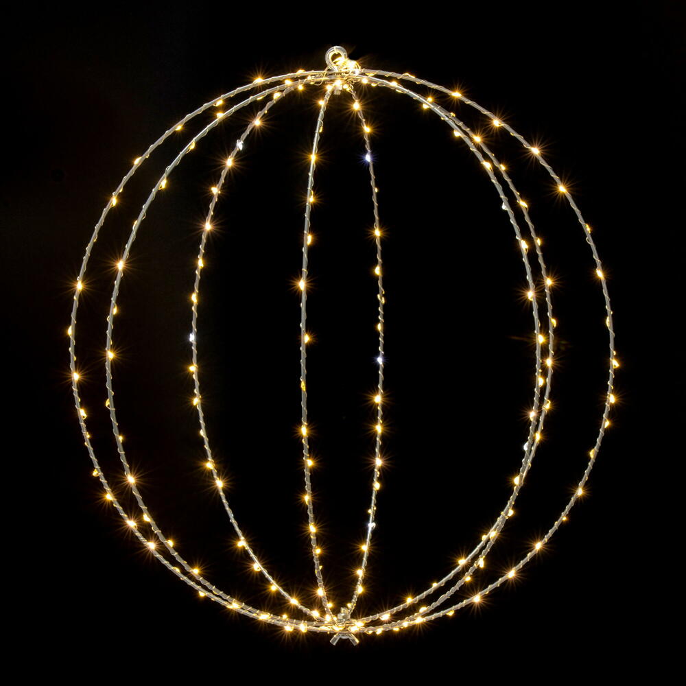 Vickerman Warm White LED Ball Wire Silhouette
