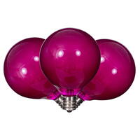 Vickerman LED G50-E12 Filament Glass Bulbs 10/Box