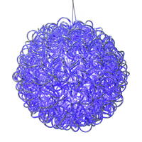 14" Spiral LED Blue Ball 120Lts