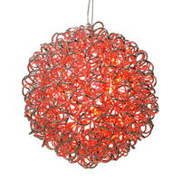 14" Spiral LED Red Ball 120Lts
