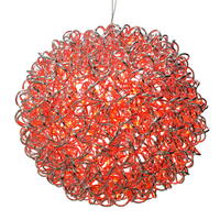 18" Spiral LED Red Ball 180Lts