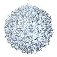 18" Spiral LED Pure White Ball 180Lts