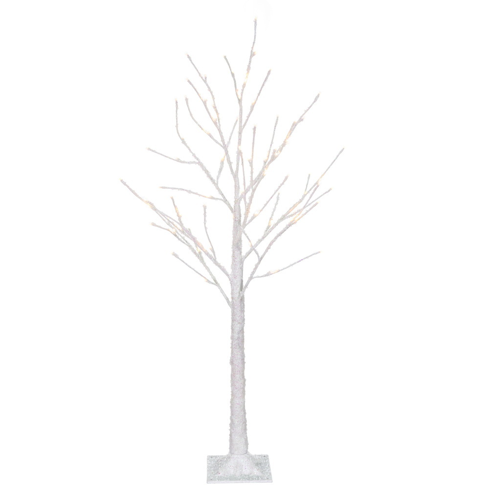 Vickerman White Icy Twig Tree LED Outdoor WW