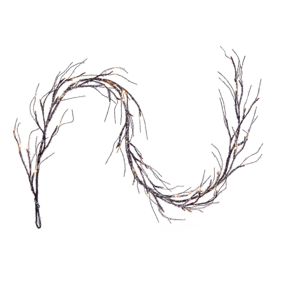 Vickerman 6' Icy Sugar Glitter Twig Garland