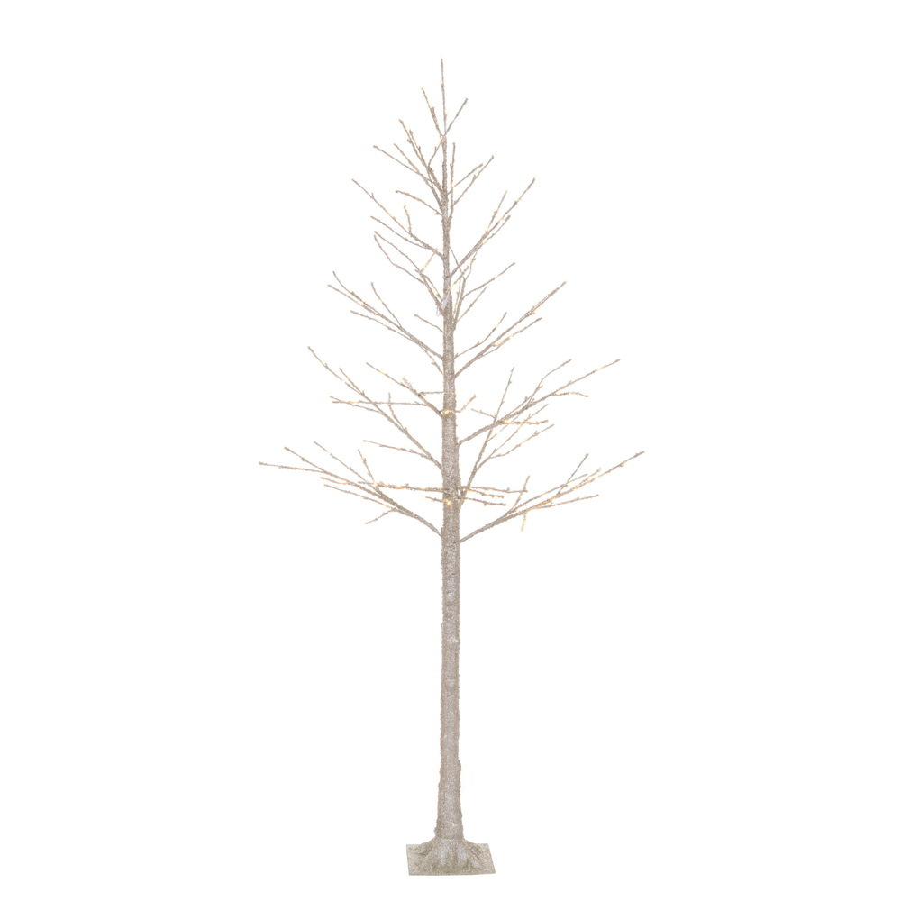 Vickerman Champagne Icy Sugar Glitter Twig Tree WW LED