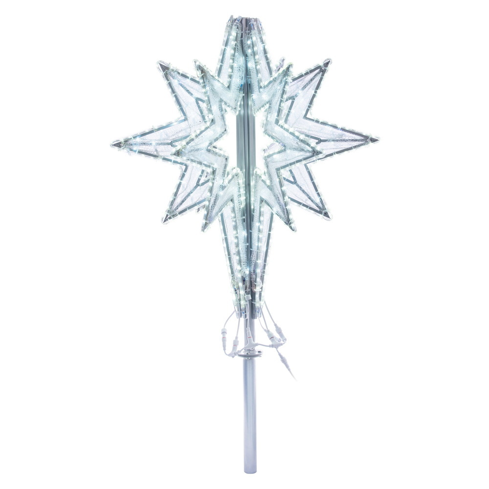 Vickerman Pure White Twinkle LED 3D Bethlehem Tree Topper