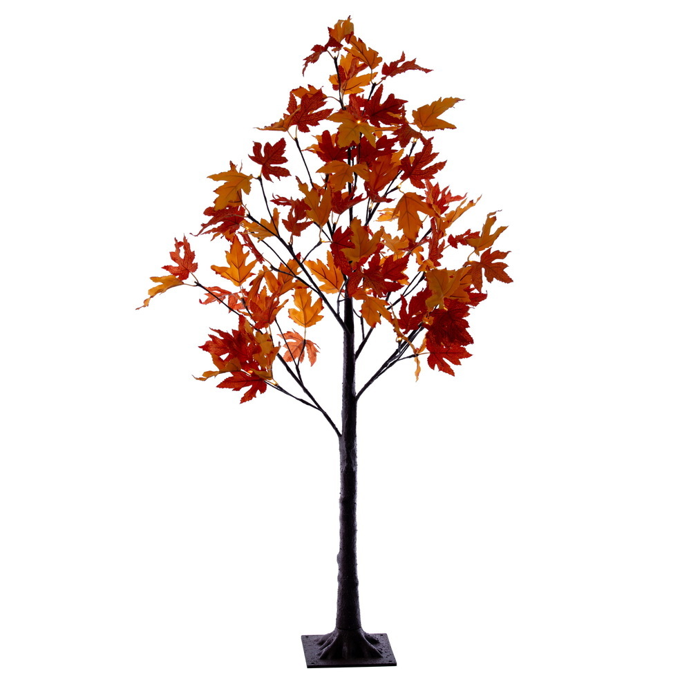 Vickerman Artificial Orange Maple Leaf Tree
