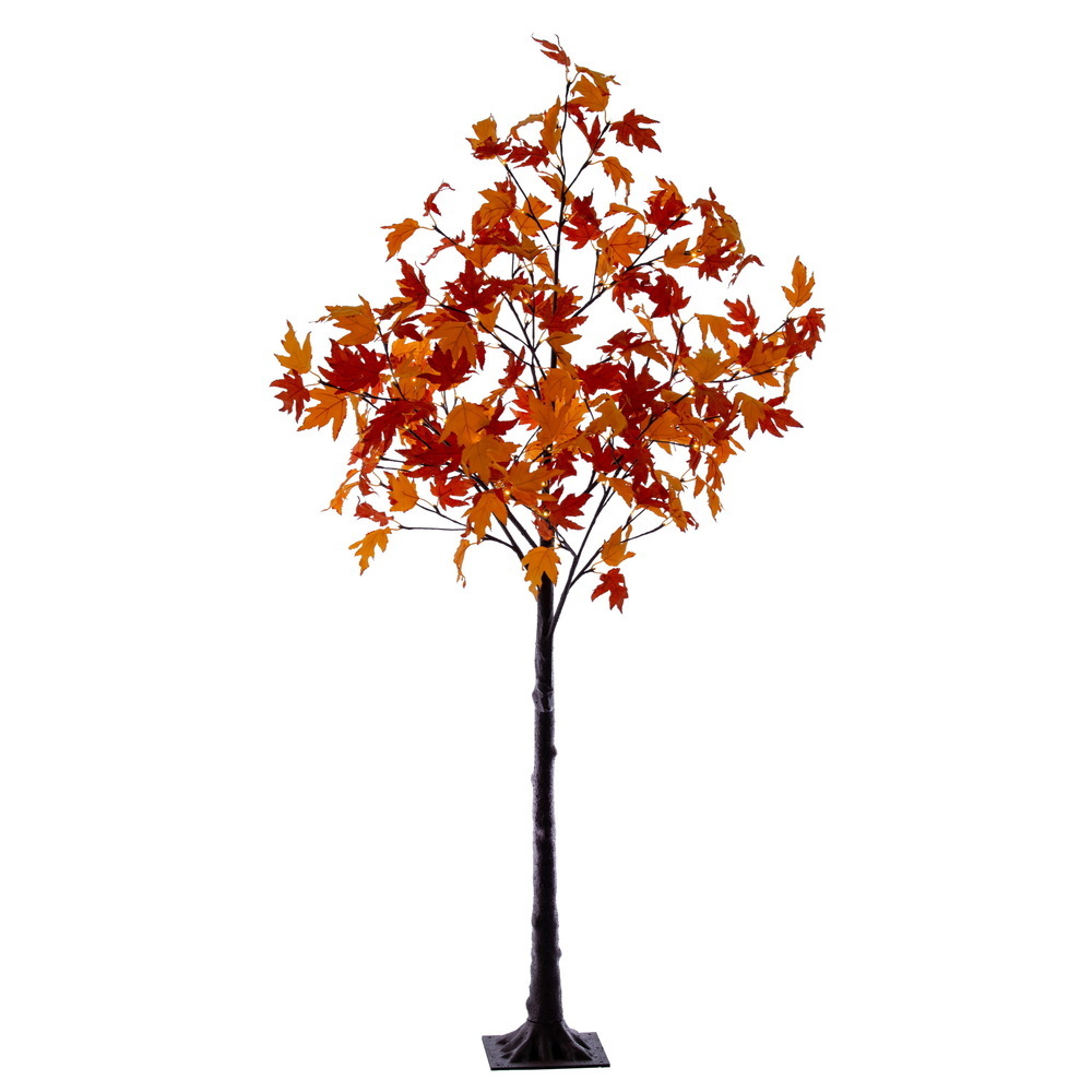 Vickerman Artificial Orange Maple Leaf Tree