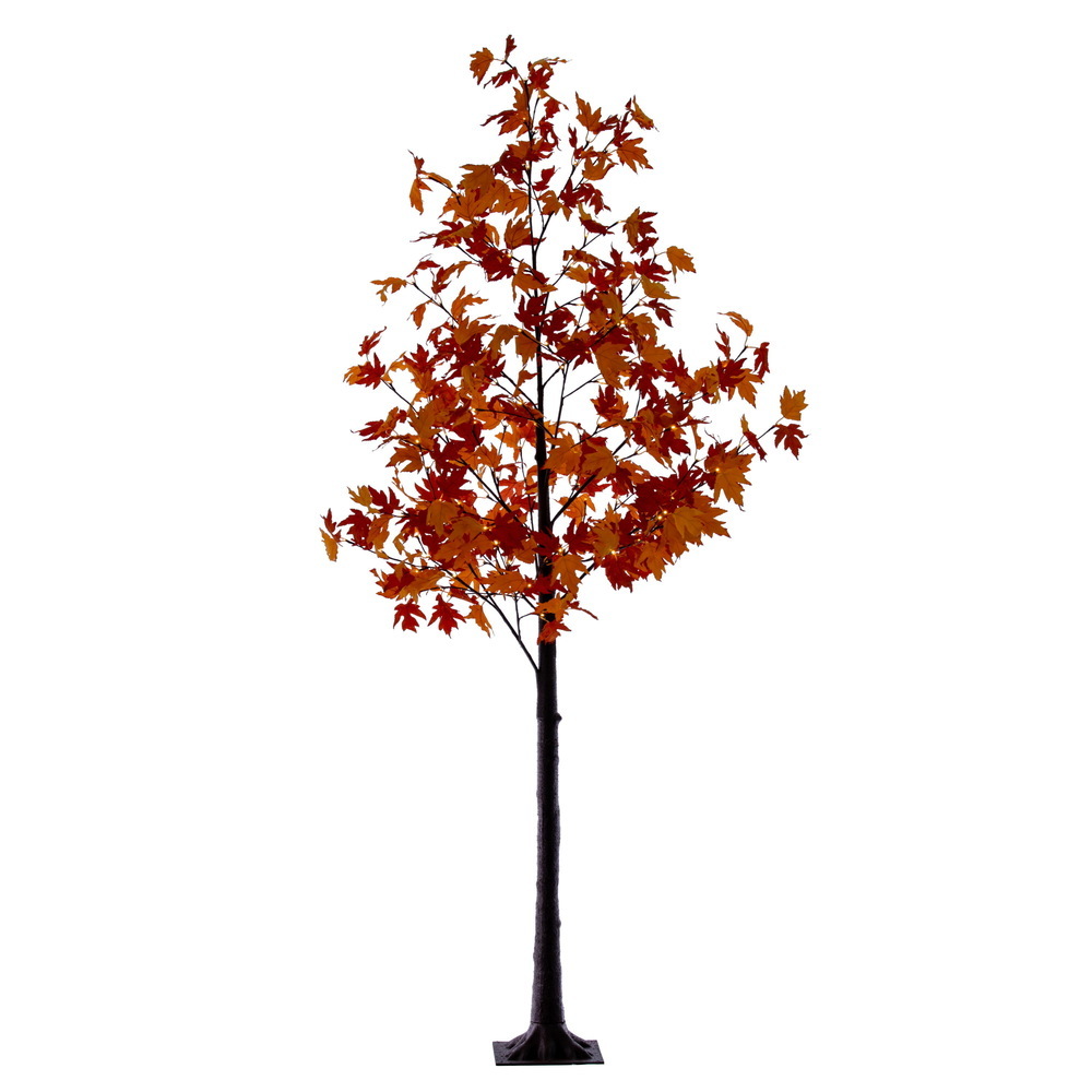 Vickerman Artificial Orange Maple Leaf Tree