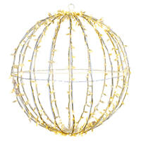 Vickerman Fold Flat Led Jumbo Hanging Sphere