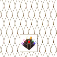 Vickerman 150Lt 2' x 8'  Wide Angle LED Christmas Net Light Set